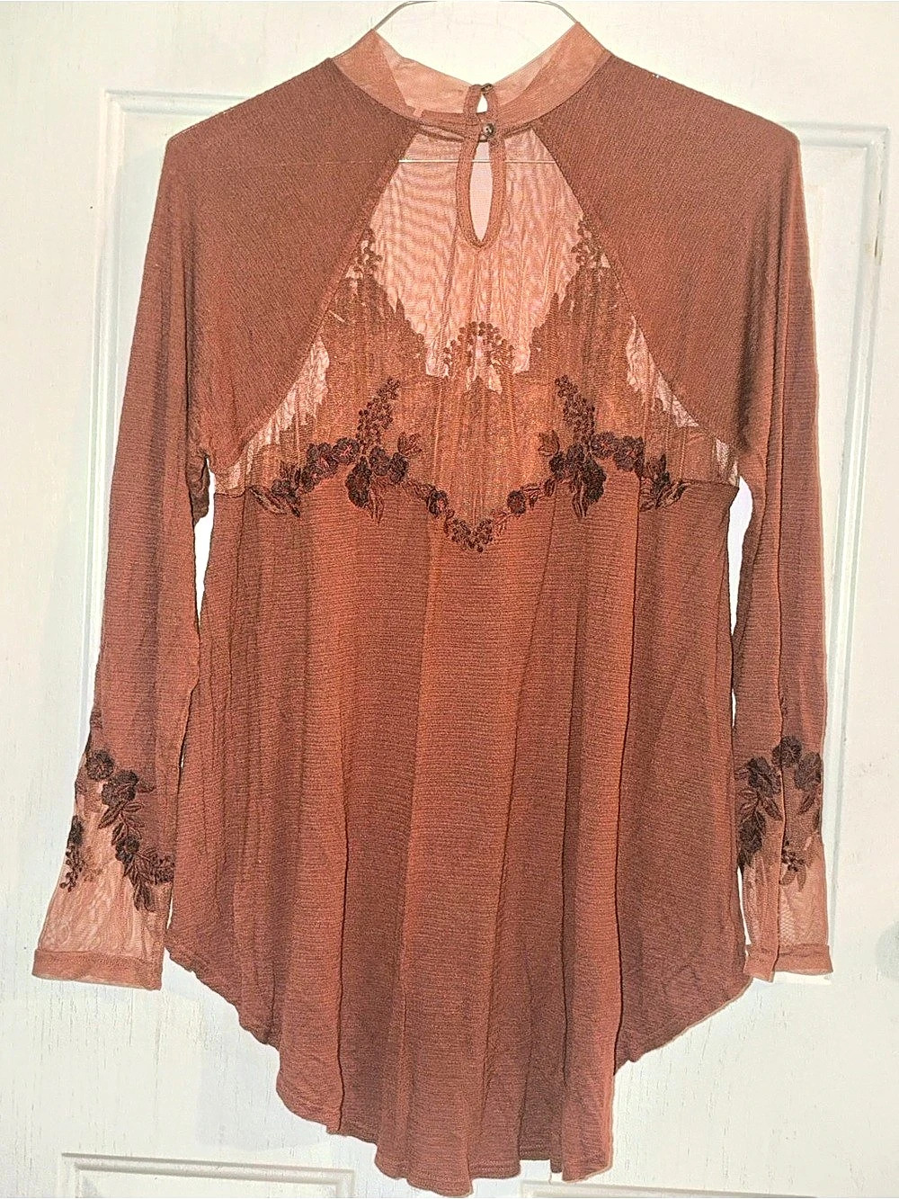 Free People She's A Romantic Top Brown